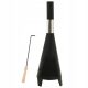  Garden stove with poker, 38x38x122 cm, steel