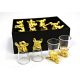  set of decorated glasses gift for a man male gift