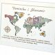  WEDDING GIFT Engraved FRAME World Map FOR MONEY with dedication