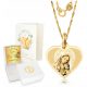  Gold chain 333 medallion baptism communion engraving