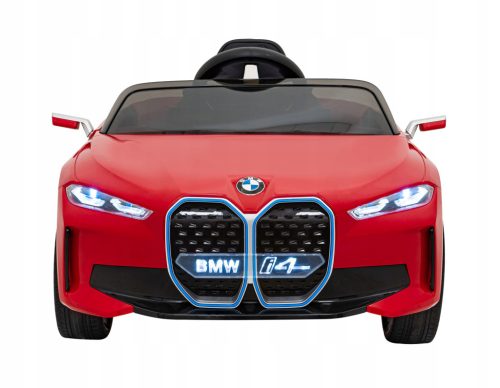  BMW i4 Battery-Powered Car for Children Red + Slow Start + EVA + Ecoleather