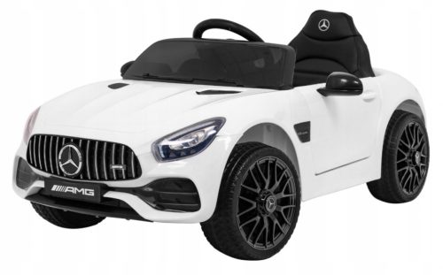  Mercedes Benz GT Battery Operated Kids White Remote Control Slow Start MP3