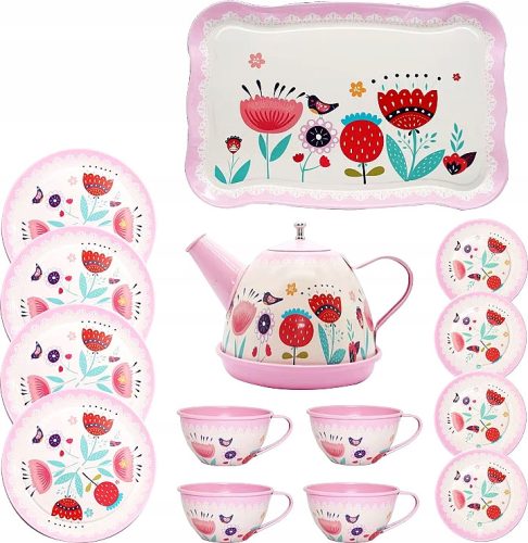  TEA SET Coffee Set COLORFUL FOR CHILDREN IN A SUITCASE