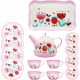  TEA SET Coffee Set COLORFUL FOR CHILDREN IN A SUITCASE