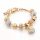  WOMEN'S GOLD MODULAR BRACELET FOR CHARMS 585 HEART AS A GIFT