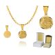  Gold chain silver Medal First Holy Communion 50 cm DEDICATION P4M30