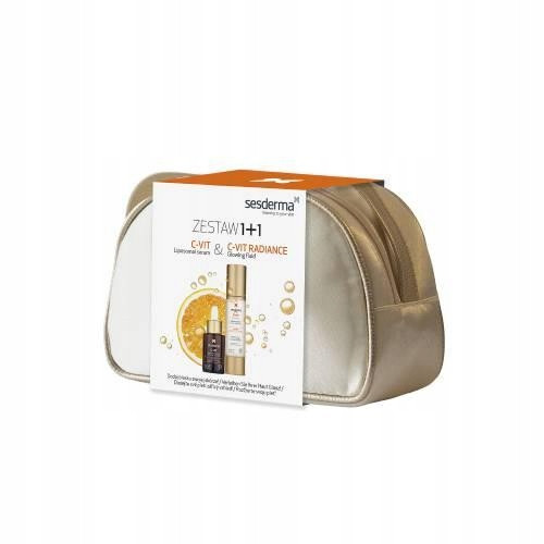 Sesderma C-Vit Radiance Skin Care Set with Cosmetic Bag