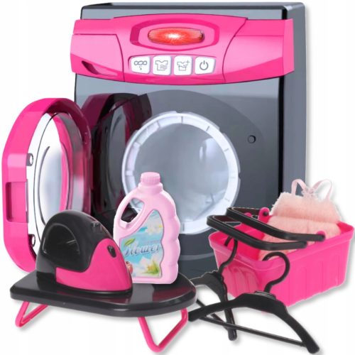  CHILDREN'S WASHING MACHINE toy LIKE A REAL one rotating drum ACCESSORIES SOUND