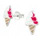  Silver 925 earrings for girls ICE CREAM