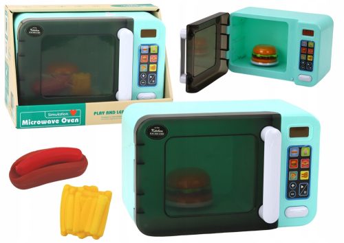  Microwave Oven Toy Microwave Turquoise Accessories