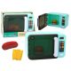  Microwave Oven Toy Microwave Turquoise Accessories