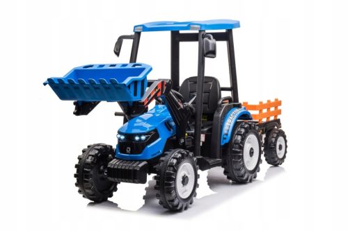  MEGA Children's Battery-powered Tractor With Trailer D68 Blue 24V