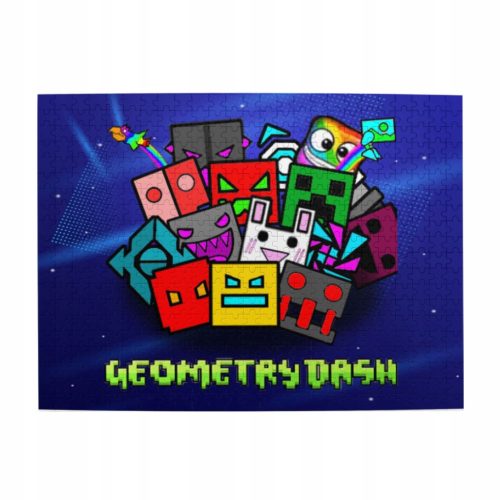  Geometry Dash 1000 Pcs Wooden Puzzle