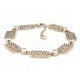  649e 18+3 gold surgical steel celebrity bracelet