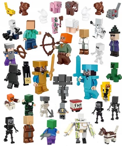  Minecraft Figures Set of 38 PCS