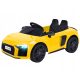  Audi R8 Spyder Battery-Powered Car Yellow Electric Car for Kids