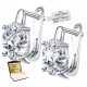  925 SILVER EARRINGS HANGING ELEGANT SWAROVSKI ZIRCONS ENGLISH + ENGRAVING