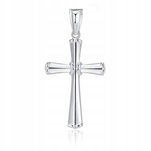  Silver men's large cross pendant rhodium-plated silver 925