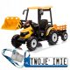  MEGA TRACTOR D68 VEHICLE WITH TRAILER 2X200W BLUETOOTH ECO LEATHER