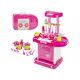  ChRLD pink kitchen set with oven, accessories