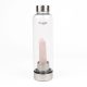  Myga Glass Water Bottle with Rose Quartz 500ml