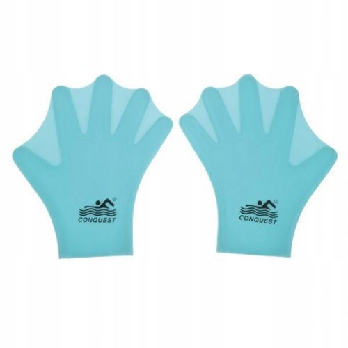  1 pair of silicone hand swimming gloves
