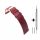  Burgundy 16mm leather strap DILOY 86.16.04 + FREE tool