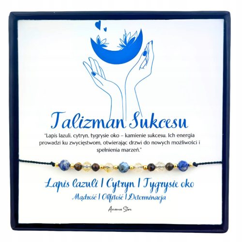  TALISMAN OF SUCCESS Bracelet AMULET success citrine lapis lazuli tiger's eye