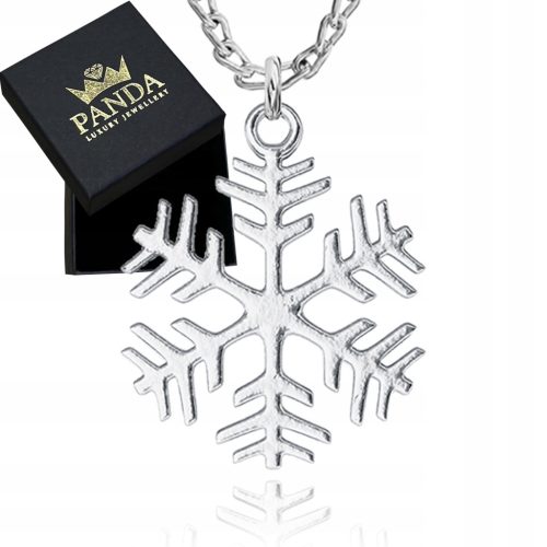  Silver Necklace Snowflakes Pendant Chain Santa's Gift Christmas 925