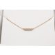  Gold necklace with real diamonds rose gold 40-43 cm brilliants