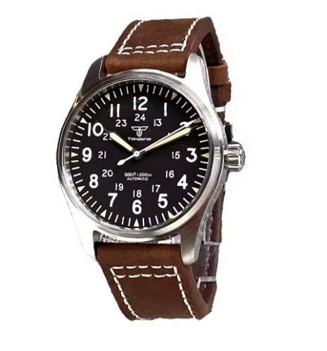  Tandorio Pilot Watch 39mm Sapphire NH35A Leather