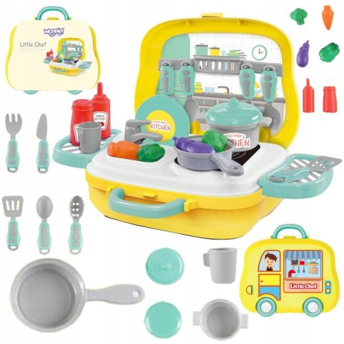  CHILDREN'S KITCHEN SET WOOPIE SUITCASE