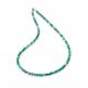  Necklace natural TURQUOISE faceted balls 4mm silver