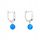 Opal ball drop earrings