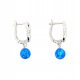 Opal ball drop earrings