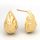  Stud earrings wavy drops silver gold plated free box