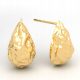  Stud earrings wavy drops silver gold plated free box