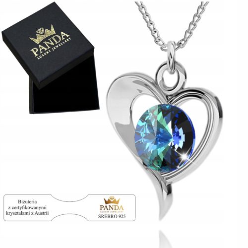  Silver Necklace Mysterious Heart Pendant Chain 925 Gift Christmas