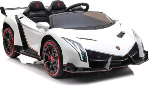  Lamborghini Veneno Licensed Battery-Powered Car For Kids White