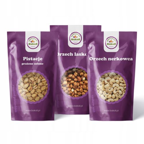  Nut Set 3x Cashews, hazelnuts and pistachios