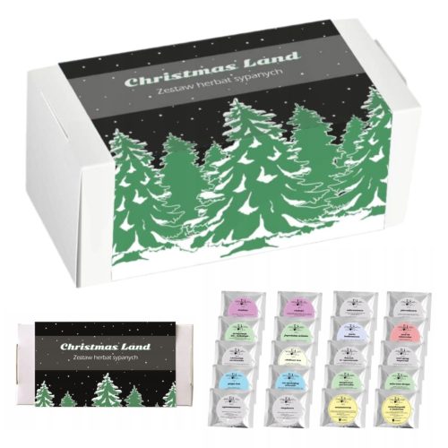  Large Christmas set of flavored teas Christmas Land Christmas gift