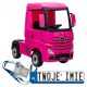  BATTERY POWERED CAR MERCEDES ACTROS FOR CHILDREN 4X4 EVA LEATHER LED + REMOTE CONTROL