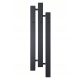  Decorative Vertical Bathroom Heater SEKWANA 135/32 Black with Hangers