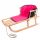  SLED WITH BACKREST AND MATTRESS WOODEN ROPE AND HANDLE CHILDREN'S SLED