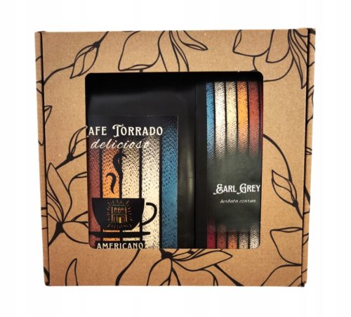  Gift set of Americano coffee beans 250g, Earl Grey tea 100g