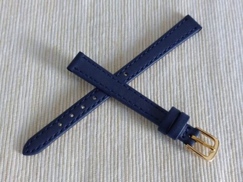  WOMEN'S WATCH STRAP 10 mm NAVY BLUE, GENUINE LEATHER, JORDAN KERR