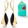  Cairo night silver earrings gold plated gold jewelry silver 925