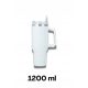  Thermo mug large XL 1200ml cold hot hit stainless steel white