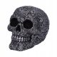  Skull decorated with leaves High Life Skull 15.5 cm