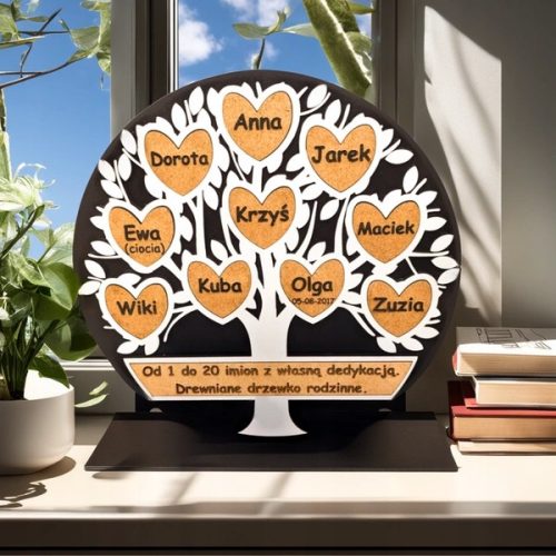  Wooden Family Tree with a dedication